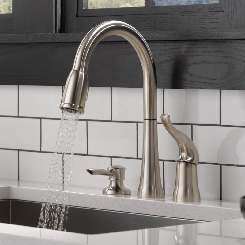 16970SSSDDST,SDDST Delta Kate Pull Down Kitchen Faucet with Soap